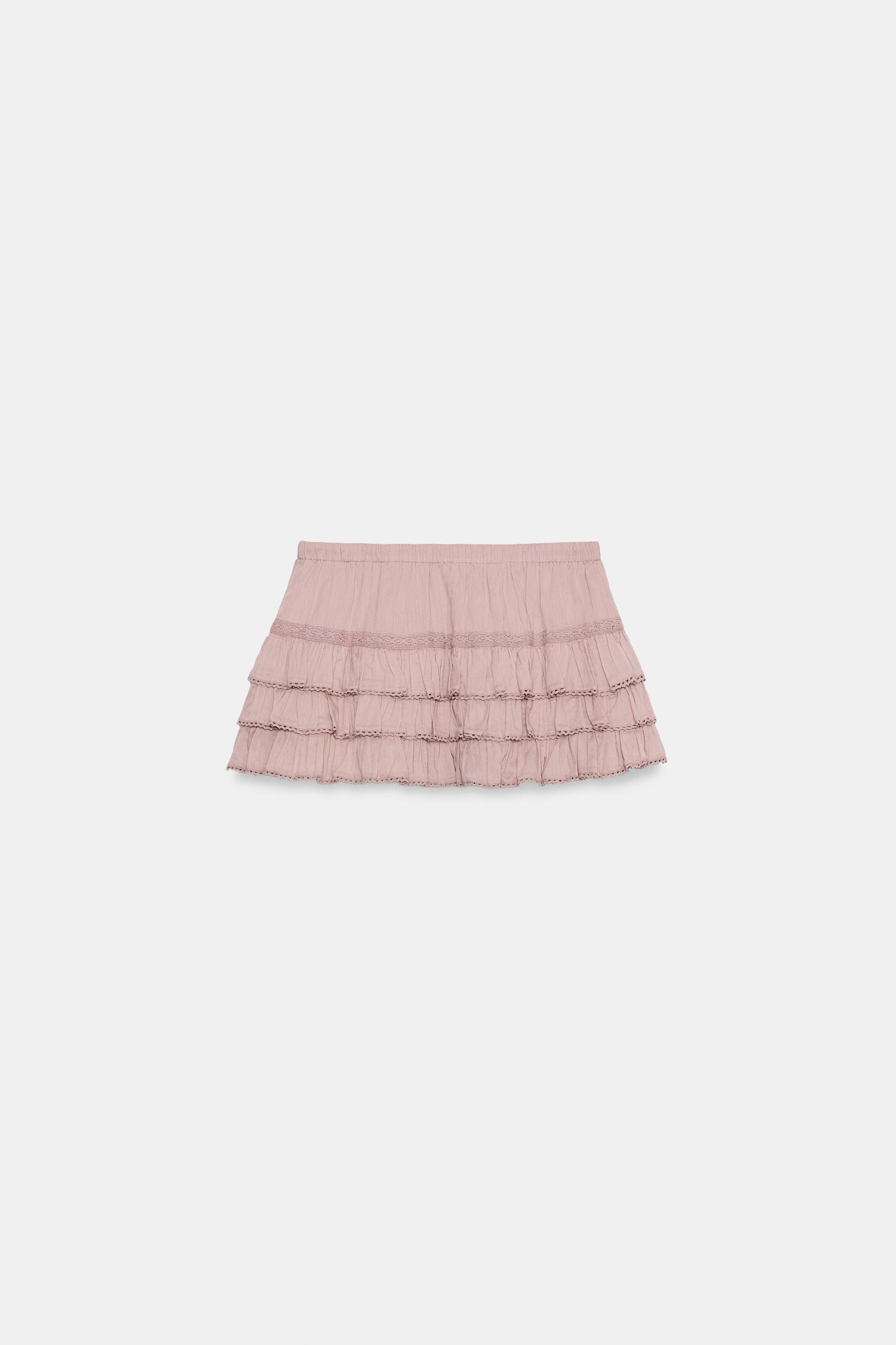 JUPE-PANTALON À VOLANTS
